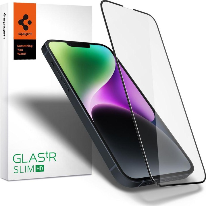 Produktbild Spigen Glas.TR Slim (1 Stück, Apple iPhone 14, Apple iPhone 16e, Apple iPhone 13, Apple iPhone 13 Pro)