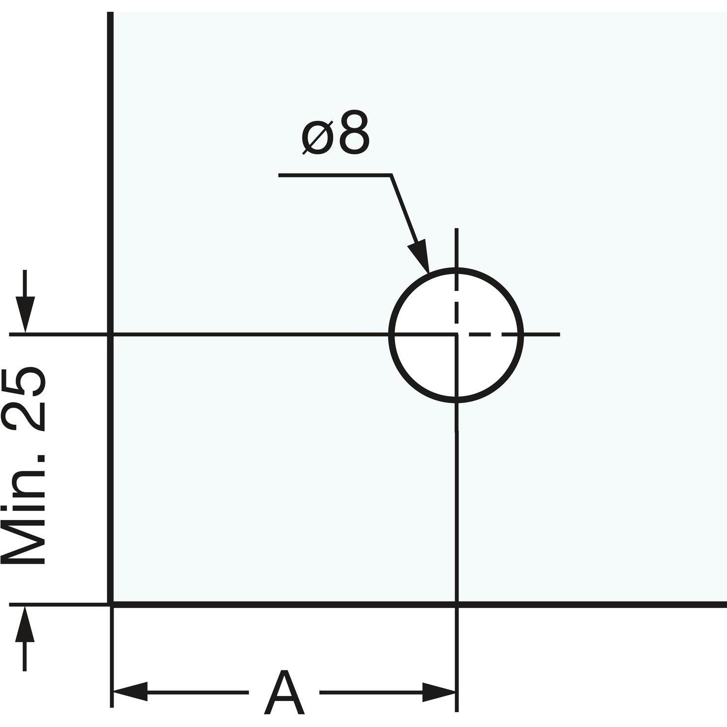 Thumbnail - Lamp Post Inc., Möbelscharnier, LAMPGlastürscharnier GH34-8CR-K, Glas 4-6 mm 38x38 mm, Stahl verchromt eckig