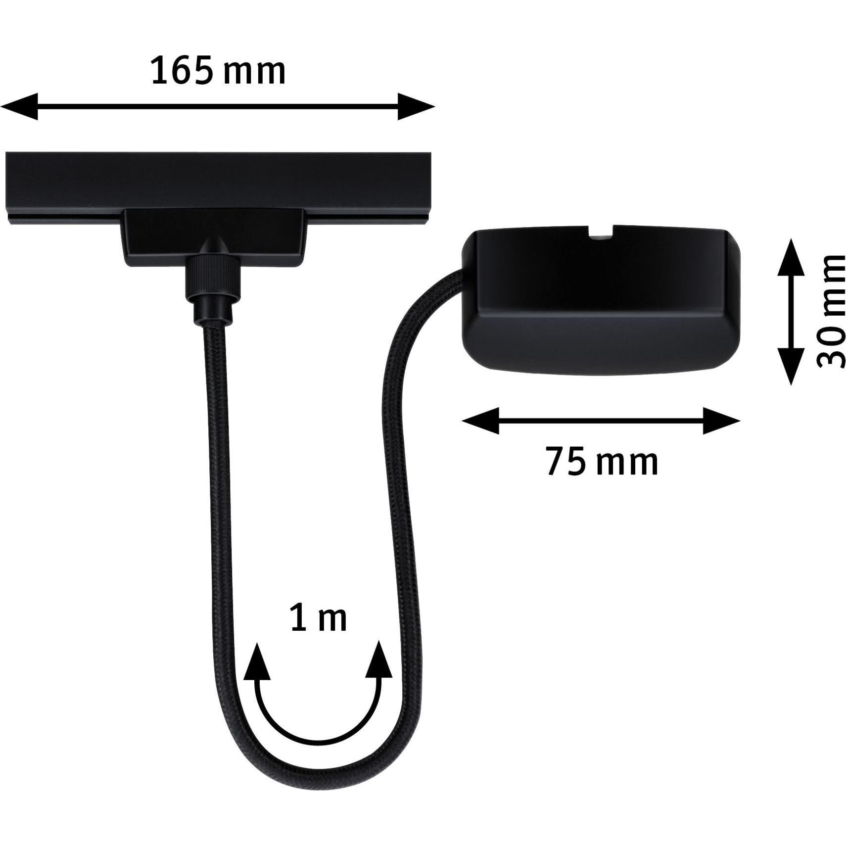 Paulmann Nero Accessori Per Illuminazione, Alimentazione Del Cavo Urail