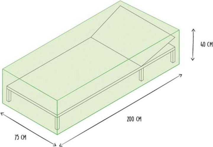 Actual product image Garden Lights Outdoor Cover for Sun Lounger