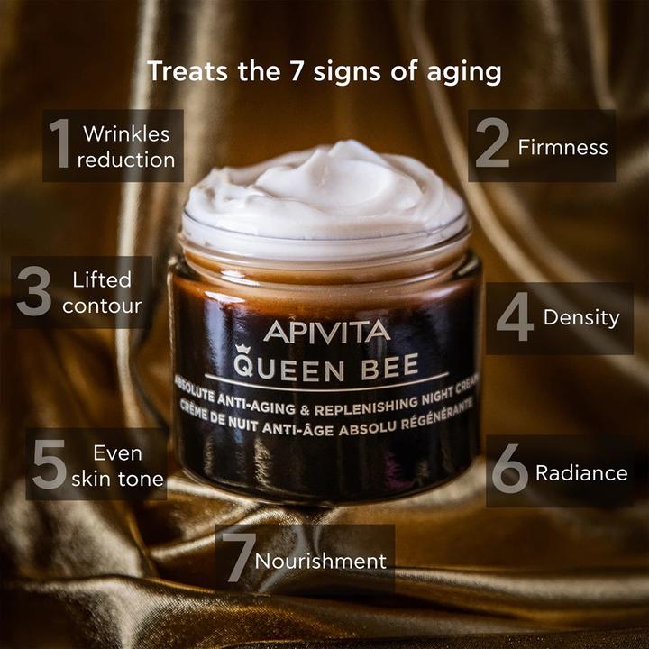 Actual product image Apivita Queen Bee Night Cream 50ml (50 ml, Night cream)