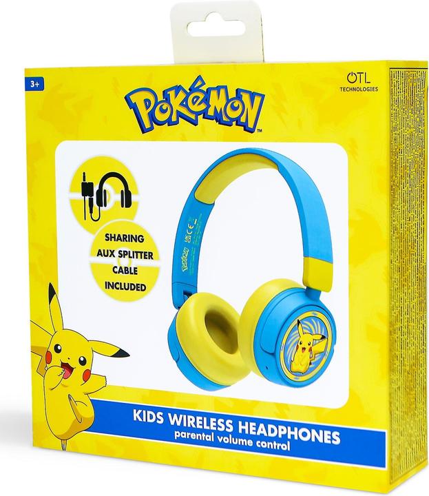 Immagine prodotto OTL Auricolare Bluetooth con controllo permanente - Pokemon Pikachu (PK0980)
