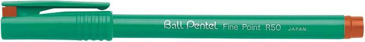 Image du produit Pentel Fine Point R50, Clip, Stick ballpoint pen, Red, 12 pc(s), Fine (Rouge, 12 x)