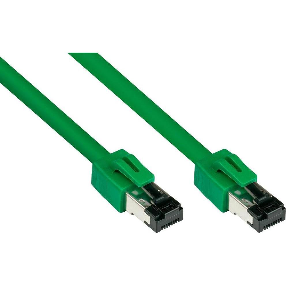 Good Connections Alcasa 8080-015G Netzwerkkabel 1,5 m Cat8.1 S/FTP (S-STP) Grün (S/FTP, CAT8.1, 1.50 m), Netzwerkkabel