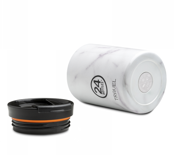 Actual product image 24 Bottles Thermo mug Travel Tumbler 0.35 l Carrara 0.35 l, white