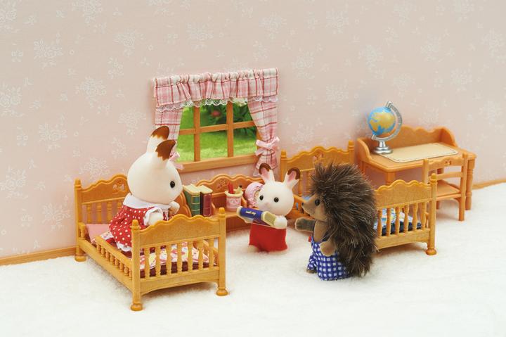 Actual product image Sylvanian Families Children's room with bunk bed
