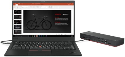 Produktbild Lenovo Universal Thunderbolt 4 Dock (Max displays: 4/Max resolution: 8K/60Hz/Supports: 4x4K/60Hz or 1x8K/1x (1 Ports)