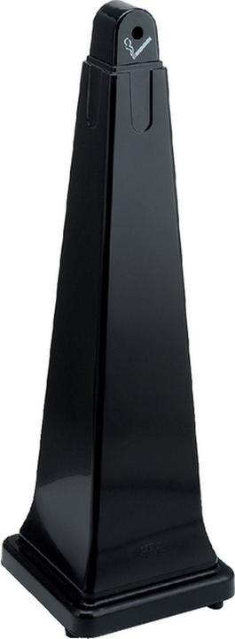 Actual product image Rubbermaid Pedestal Ashtray GroundsKeeper Black Pedestal Ashtray with Steel Bucket