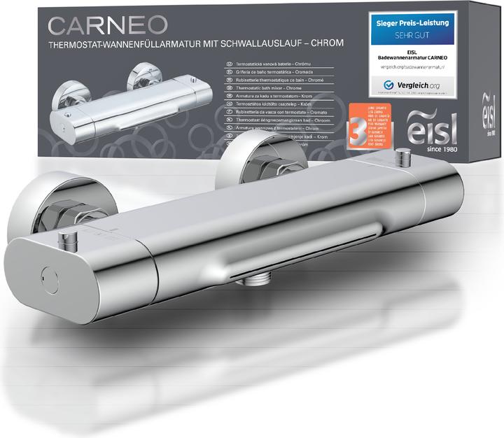 Actual product image Eisl Bathroom mixer tap CARNEO bath mixer tap chrome waterfall spout 1330090