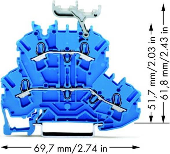 Actual product image Wago Double-deck clamp (Housing)
