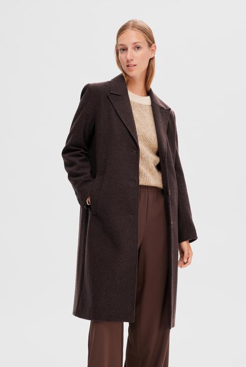 Actual product image Selected Single breasted wool coat