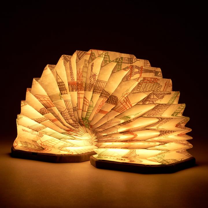 Image du produit Gingko Velvet Accordion Light - Lumière d'ambiance en forme d'accordéon / lampion (450 lm)