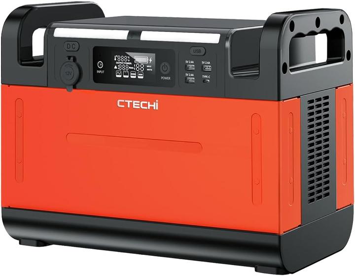 Produktbild Ctechi Tragbare Powerstation GT1500 mit LiFePO4 Batterie (1210 Wh)