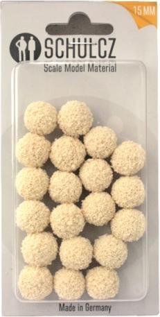 Actual product image Schulcz Sponge rubber ball white 15mm diameter 20 pcs.