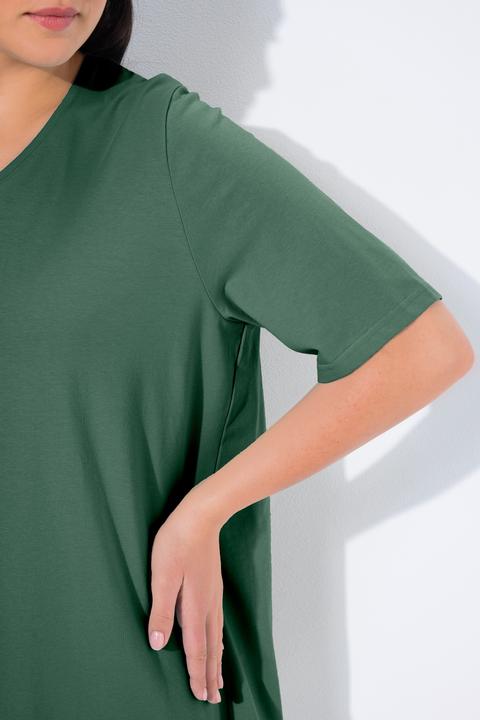 Actual product image Ulla Popken Essential V-Neck Stretch Tee (58)
