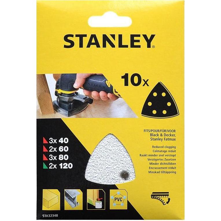 Thumbnail - Stanley, Schleifmittel, Grinding pop. set 40-60-80, 10 pcs. (40, 60, 80, 120)