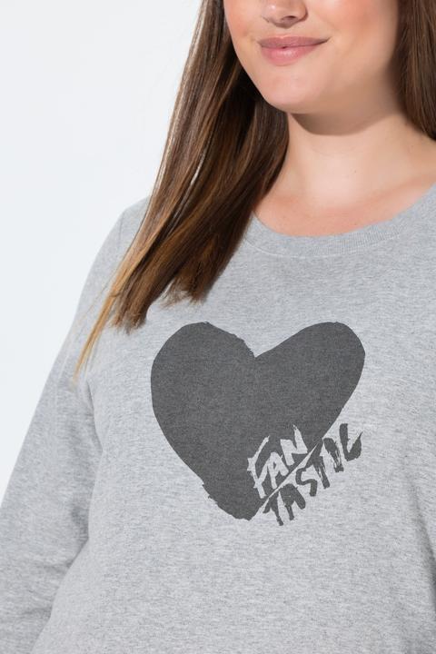 Actual product image Ulla Popken Heart Graphic Sweatshirt (58, 60)