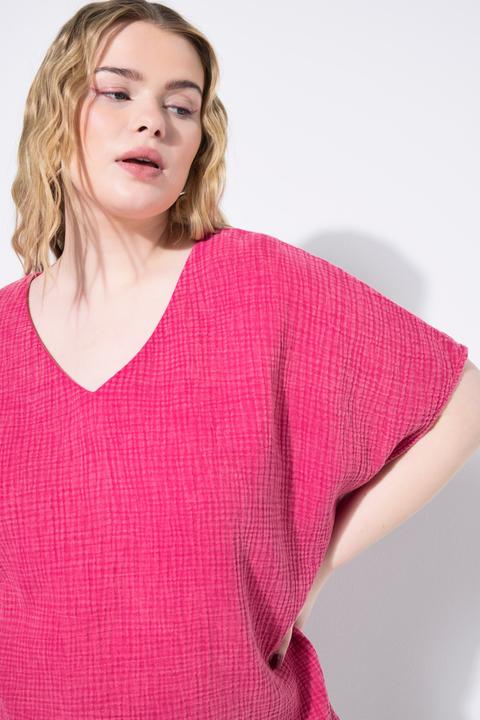 Produktbild Studio Untold Blusenshirt, oversized, Musselin, V-Ausschnitt (42, 44)