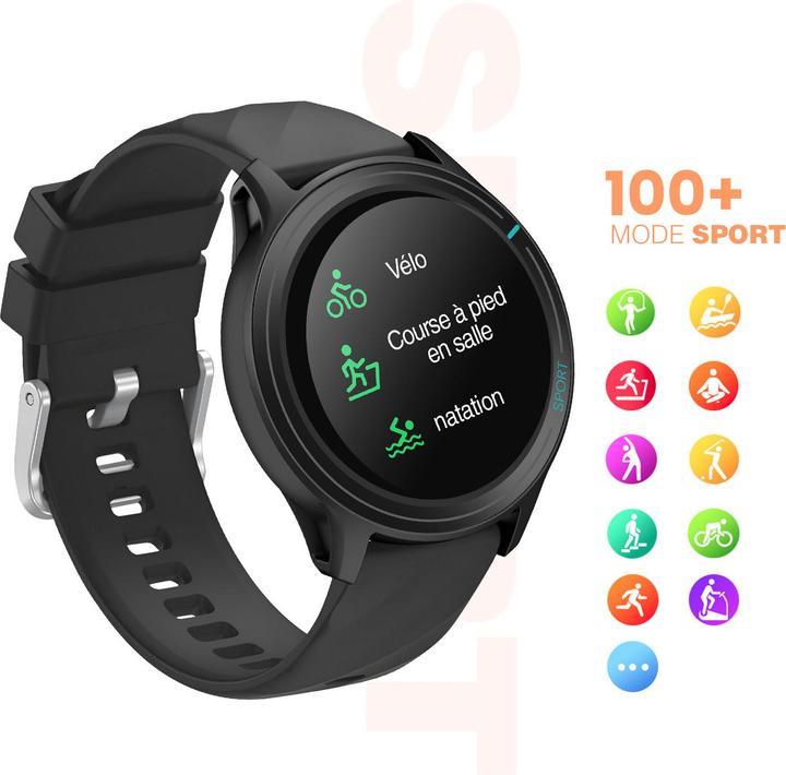 Immagine prodotto Avizar Smart watches Titmo Smartwach TITMO O-100 (TFT, bluetooth call) black (46 mm)