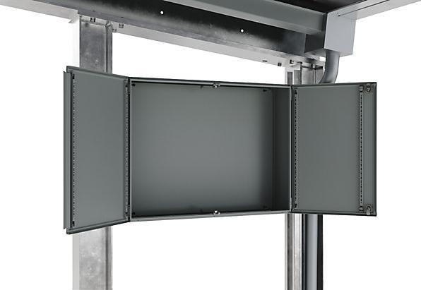 Image du produit kaiserkraft Fahrzeugüberdachung SolarCover mit PV-Modulen mit Schaltschrank