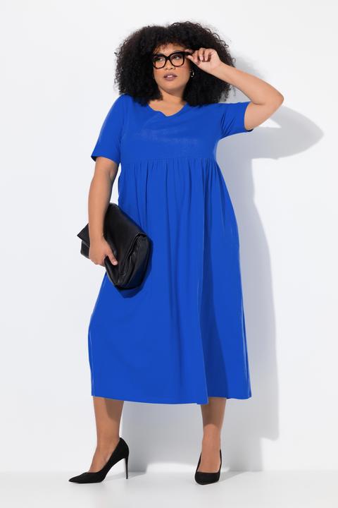 Actual product image Ulla Popken Jersey Empire Waist Short Sleeve Dress (62)