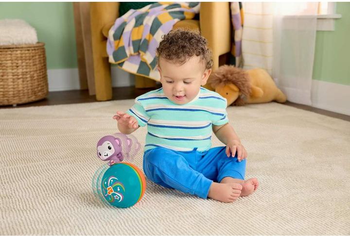 Actual product image Fisher-Price Crawl & Go Monkey (Czech, Danish, Dutch, English, Finnish, French, German, Greek, Hungarian, Italian, Norwegian, Polish, Portuguese, Russian, Slovak, Spanish, Swedish, Turkish)