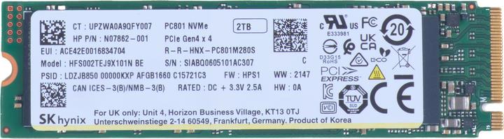 Produktbild HP 2TB PCIe-4x4 Solid-State-Laufwerk (2000 GB, M.2 2280)