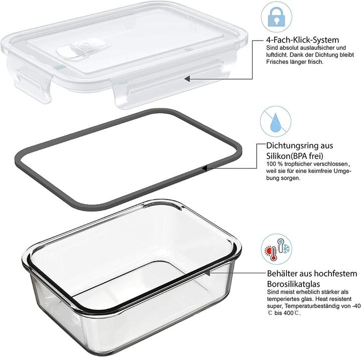 Actual product image Genicook Food storage tin set (0.84 l)