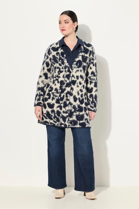 Immagine prodotto Ulla Popken Cardigan con lana, design leopardato e scollo a V (62)