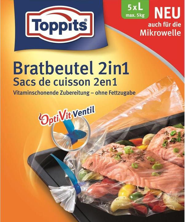 Produktbild Toppits Bratbeutel 2in1 (5 x)