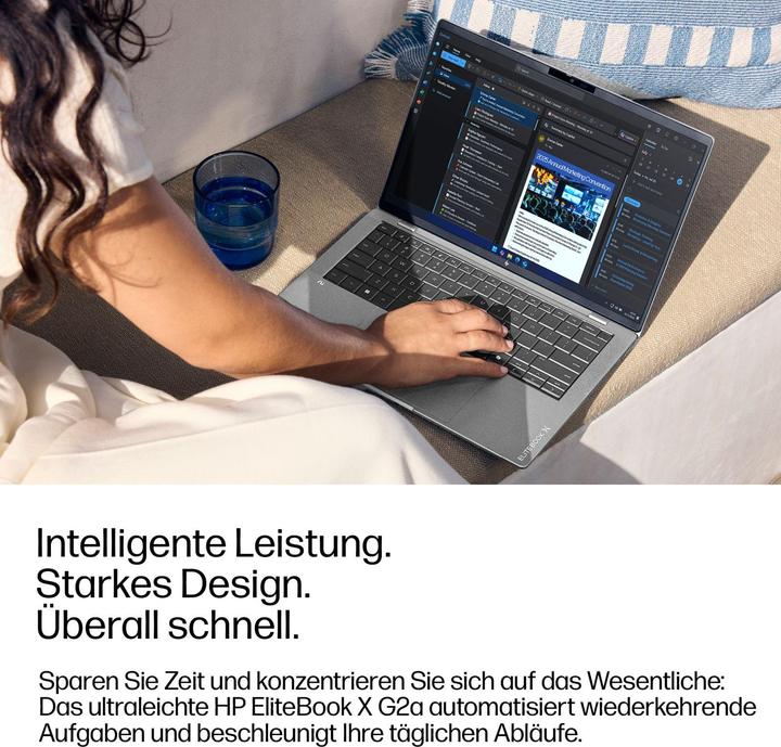 Produktbild HP EliteBook X G2a AMD Ryzen AI 5 435 35,56cm 14Zoll 2,8k 32GB 512GB/SSD W11P 1J Gar (DE) (14", 512 GB, 32 GB, DE)