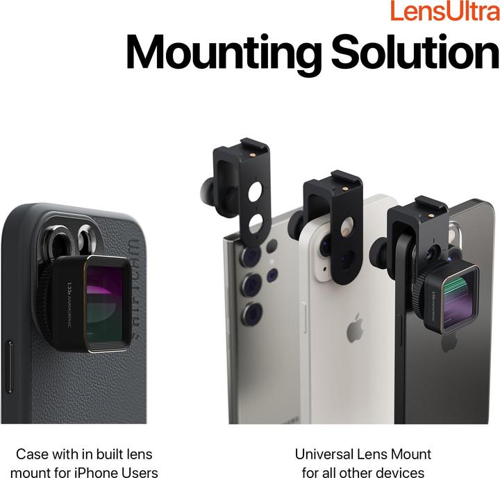 Produktbild ShiftCam Smartphone-Objektiv LensUltra 1.33x Anamorphic