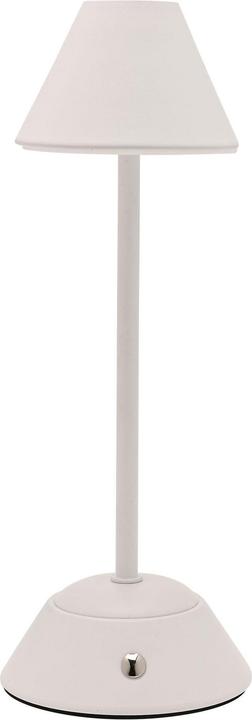 Actual product image Hestia Matt Putty White USB LED Touch Table Lamp - Medium