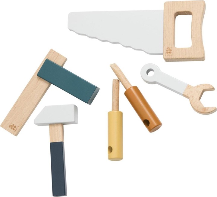 Actual product image Sebra Play wooden tool set Jetty