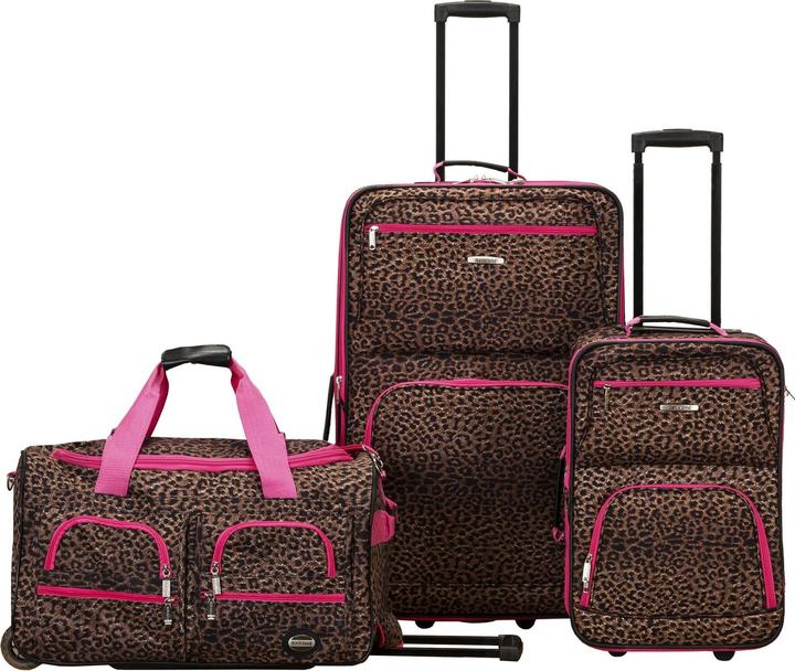 Image du produit Rockland Set Valigie Rosa Leopardo