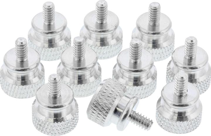 Aquatuning Thumbscrews housing silver bigpack (10 pieces)