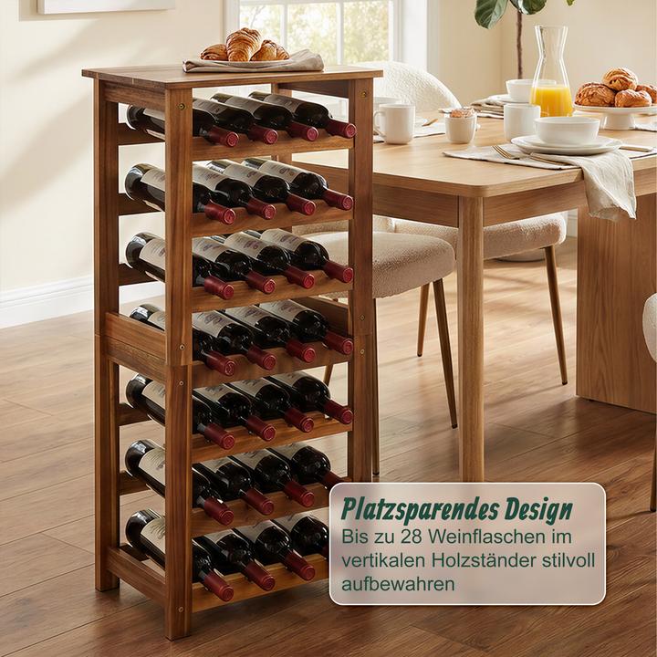 Actual product image Relaxdays winerack (28 bottles, 43 x 22 x 91.50 cm)