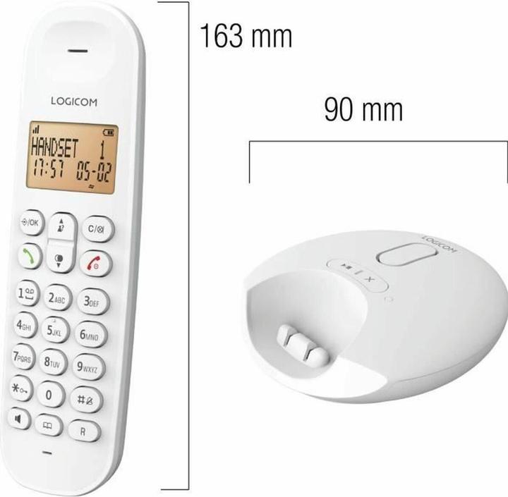 Image du produit Logicom Kabelloses Telefon DECT ILOA 155T SOLO Weiss