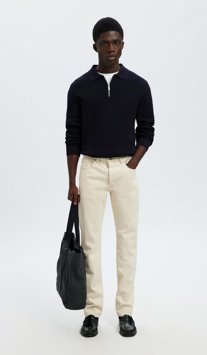 Produktbild Selected Slhdane Ls Knit Struc Half Zip Polo Noos (L)