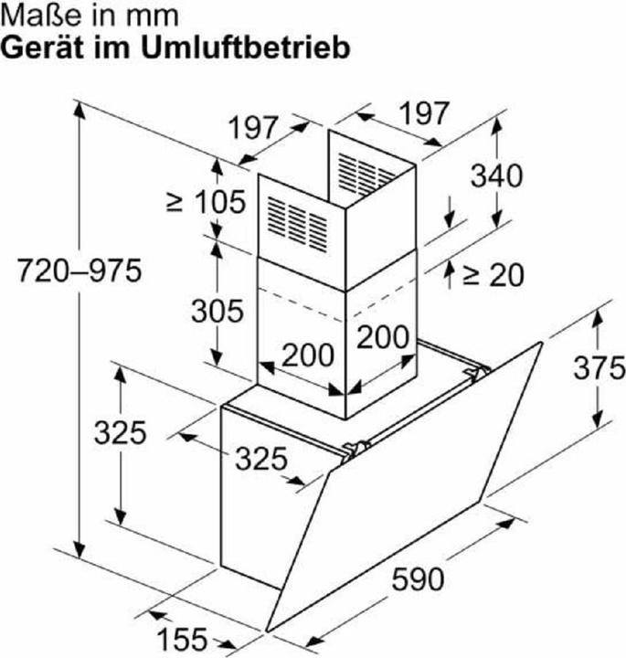 Produktbild Bosch Hausgeräte Serie 2 DWK65DK60 (Wandhaube)