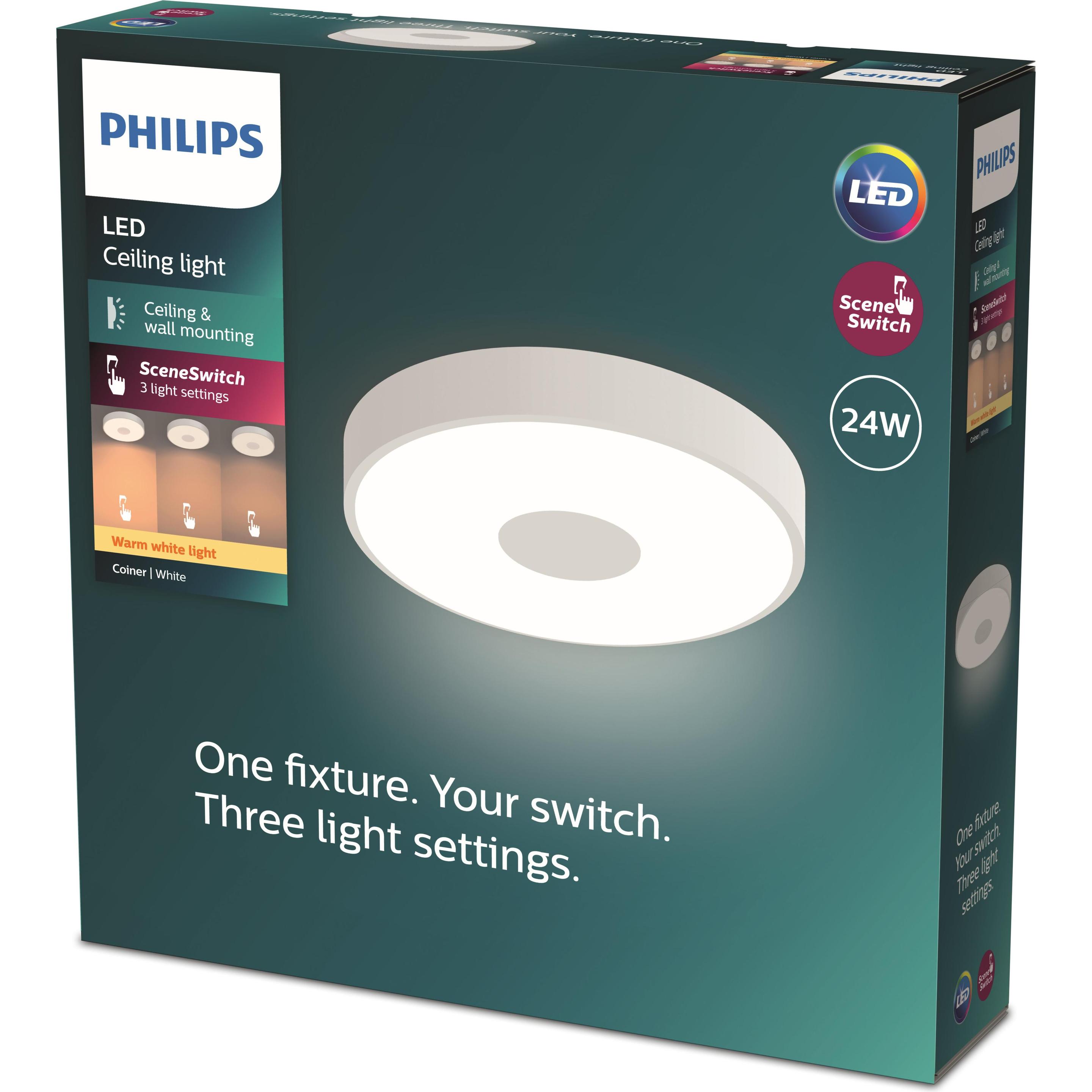 Thumbnail - Philips, Wandleuchte + Deckenleuchte, Coiner (2700 lm)