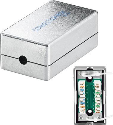 Produktbild Goobay Wentronic Netzwerk Verbindungs-/ Anschlussbox CAT 5e (100MHz) STP geschirmt (STP, CAT5e, 0.07 m)