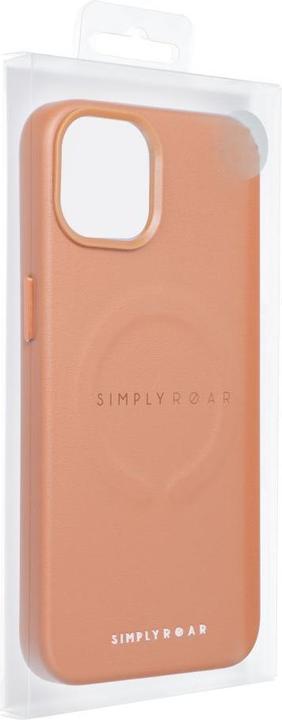 Actual product image Roar Back panel cover case LEATHER MAG compatible with MagSafe for IPHONE 12 Pro Brown (Apple iPhone 12 Pro)