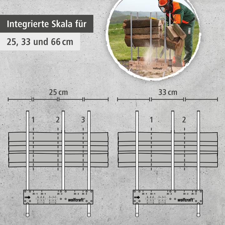 Produktbild wolfcraft 1 Sägebock 700x1120x675mm (67.50 cm, 70 cm)