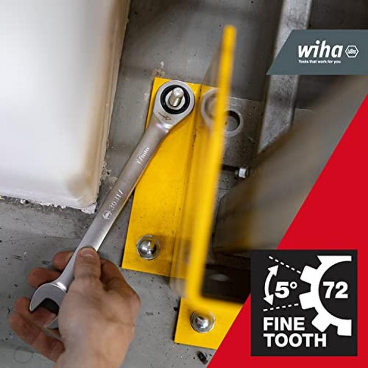 Actual product image Wiha Ring ratchet open-end spanner set (8 mm, 9 mm, 10 mm, 11 mm, 12 mm, 14 mm, 16 mm, 18 mm, 13 mm, 15 mm, 17 mm, 19 mm)
