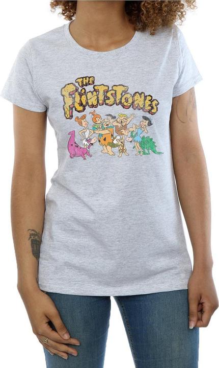 Image du produit The Flintstones - T-shirt GROUP DISTRESSED - Femme (XXL)