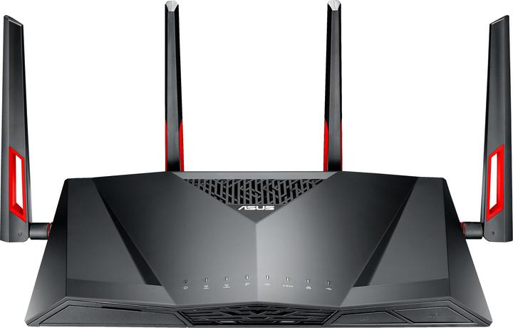 Productafbeelding ASUS DSL-AC88U draadloze router Gigabit Ethernet Dual-band ( / ) Zwart