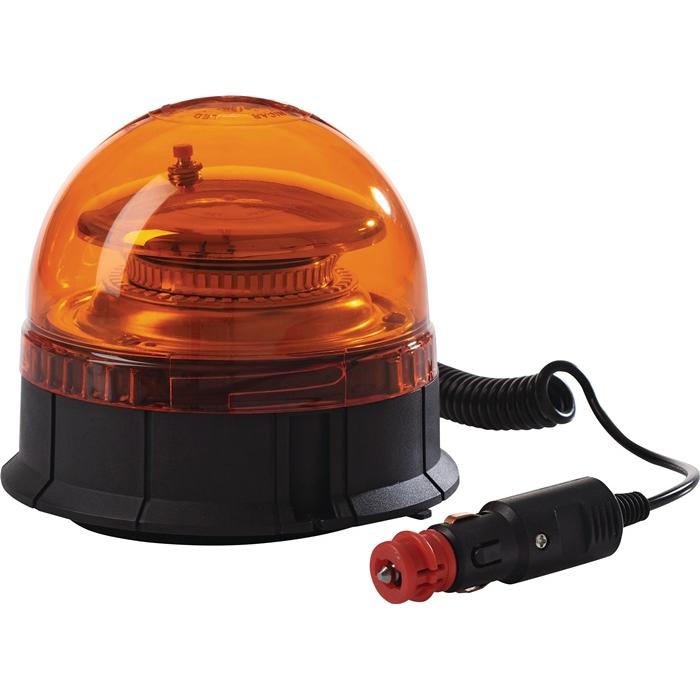HP Autozubehör, Panne + Autosoccorso, Faro rotante di colore giallo con base magnetica e ventosa