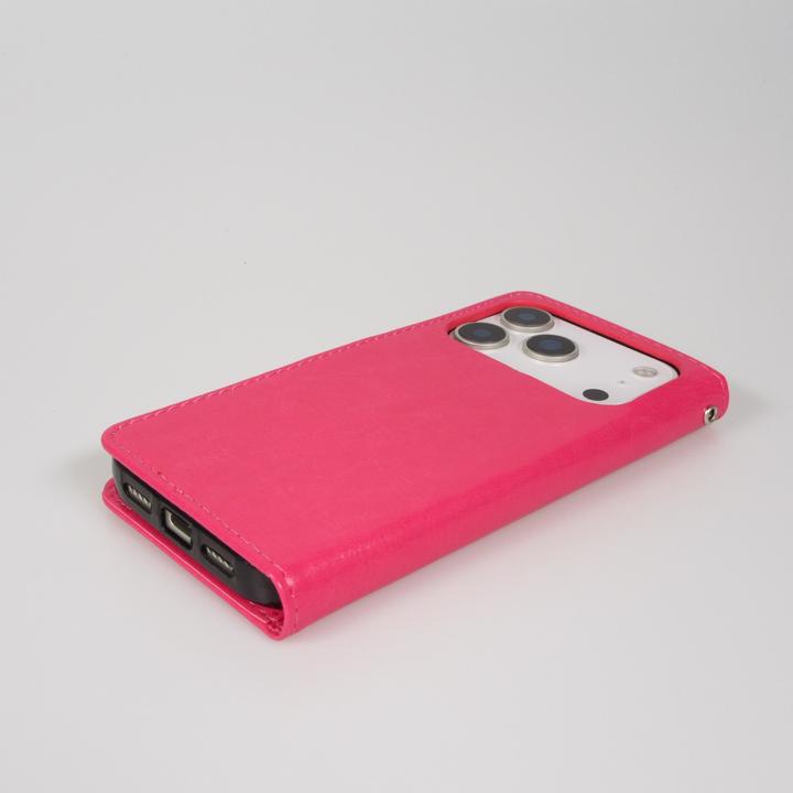 Produktbild PhoneLook Hülle Premium Flip Leder Tasche Dunkelrosa (Apple iPhone 17 Pro)