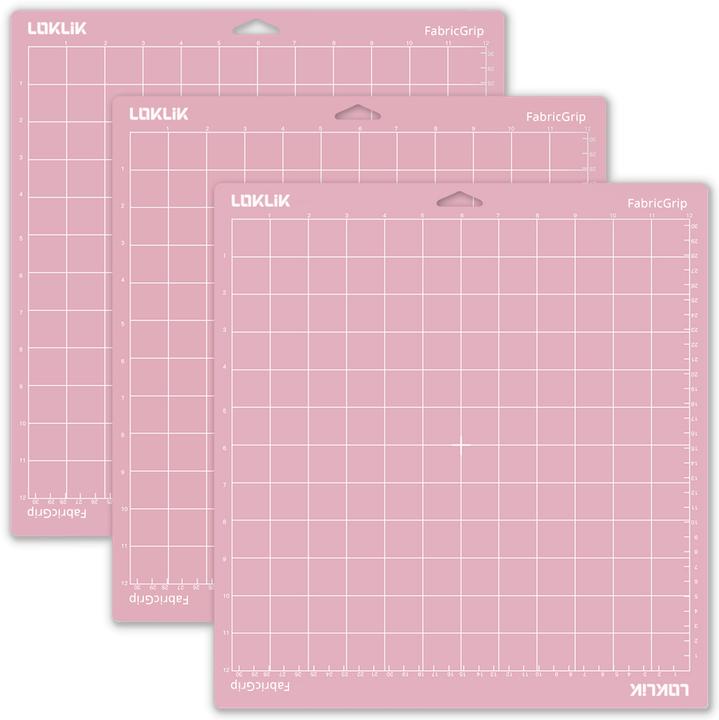 Produktbild Loklik Cutting Mat Fabric Grip - 3er Pack *pink* (34.80 x 37 cm)